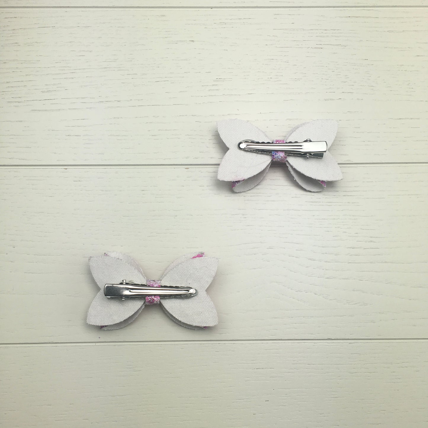 LIMITED EDITION 2 Floral Confetti Glitter Mini Hair Bows