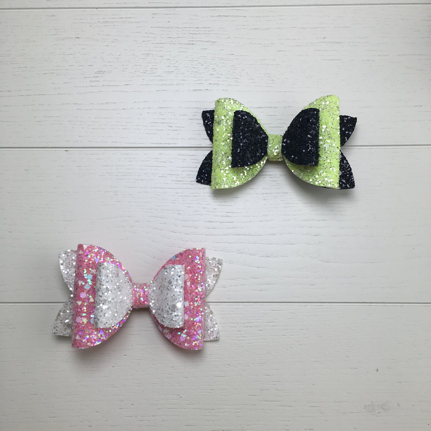 Custom Order 2pcs Wicked-inspired Glitter Hair Bows