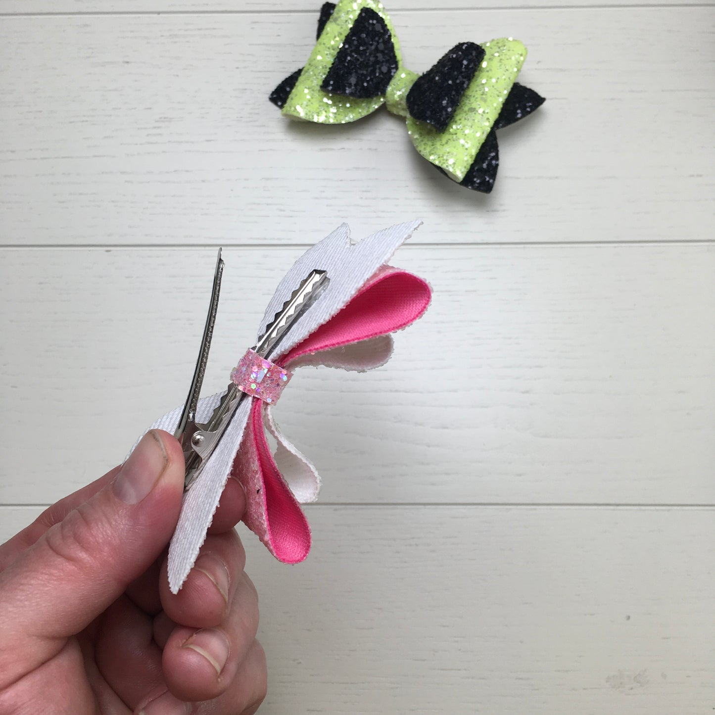 Custom Order 2pcs Wicked-inspired Glitter Hair Bows