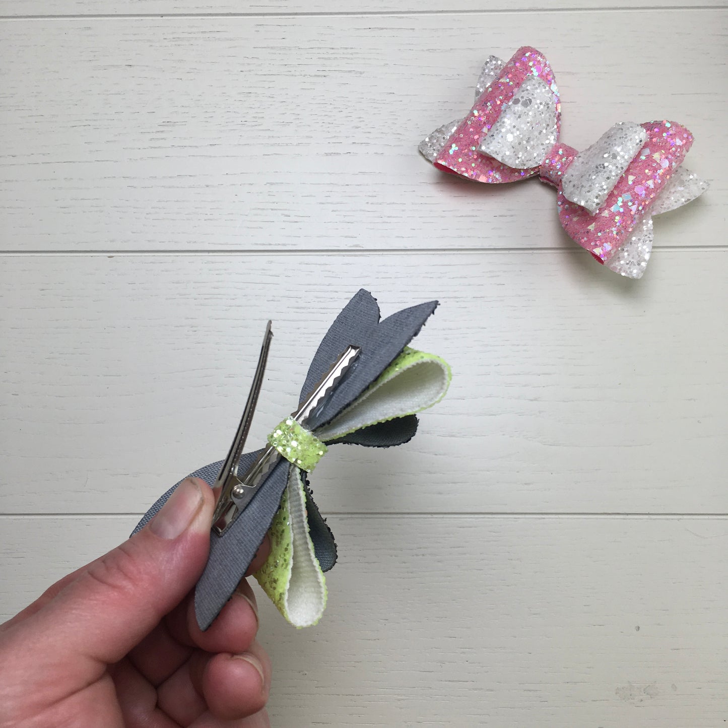 Custom Order 2pcs Wicked-inspired Glitter Hair Bows