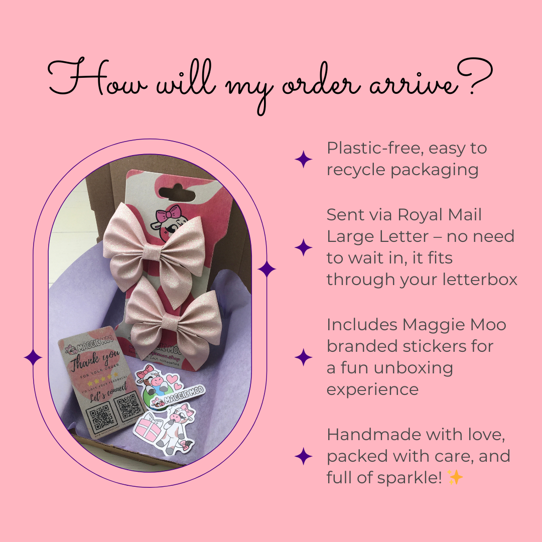 2 Pearl White Jazz Glitter Mini Hair Bows