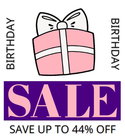 Birthday Sale!