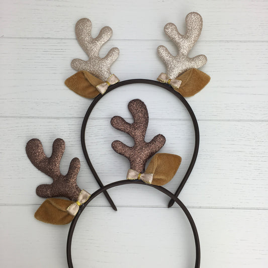 Glitter Antlers Headband