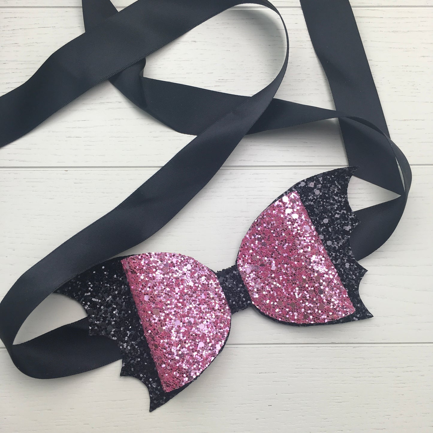 Custom Order - Large Pink Vampire Bow for Dog's Neck